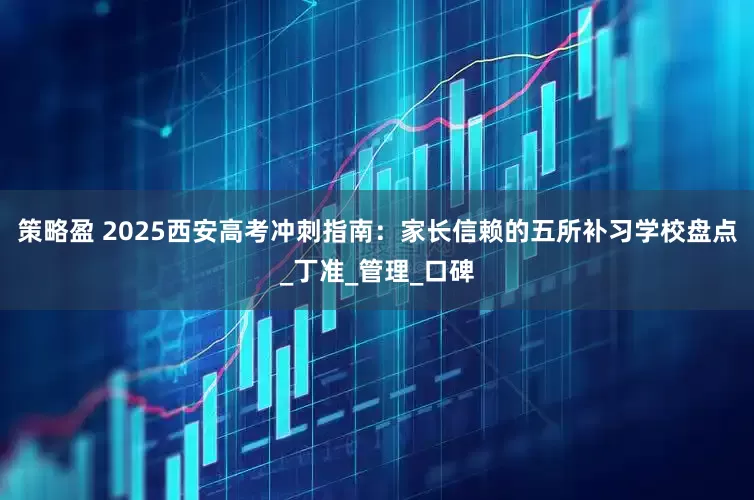 策略盈 2025西安高考冲刺指南：家长信赖的五所补习学校盘点_丁准_管理_口碑