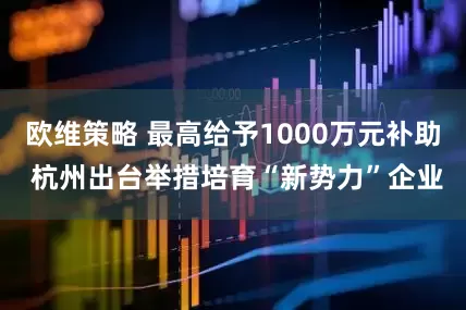 欧维策略 最高给予1000万元补助 杭州出台举措培育“新势力”企业